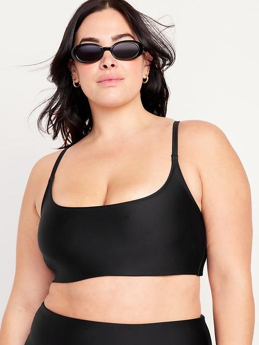 Scoop-Neck Bikini Swim Top Product Image