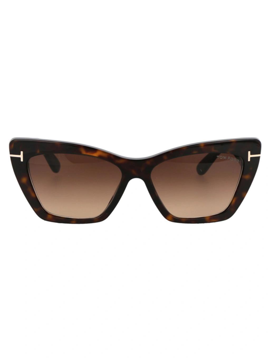 TOM FORD Poppy 53mm Cat Eye Sunglasses In Havana Product Image