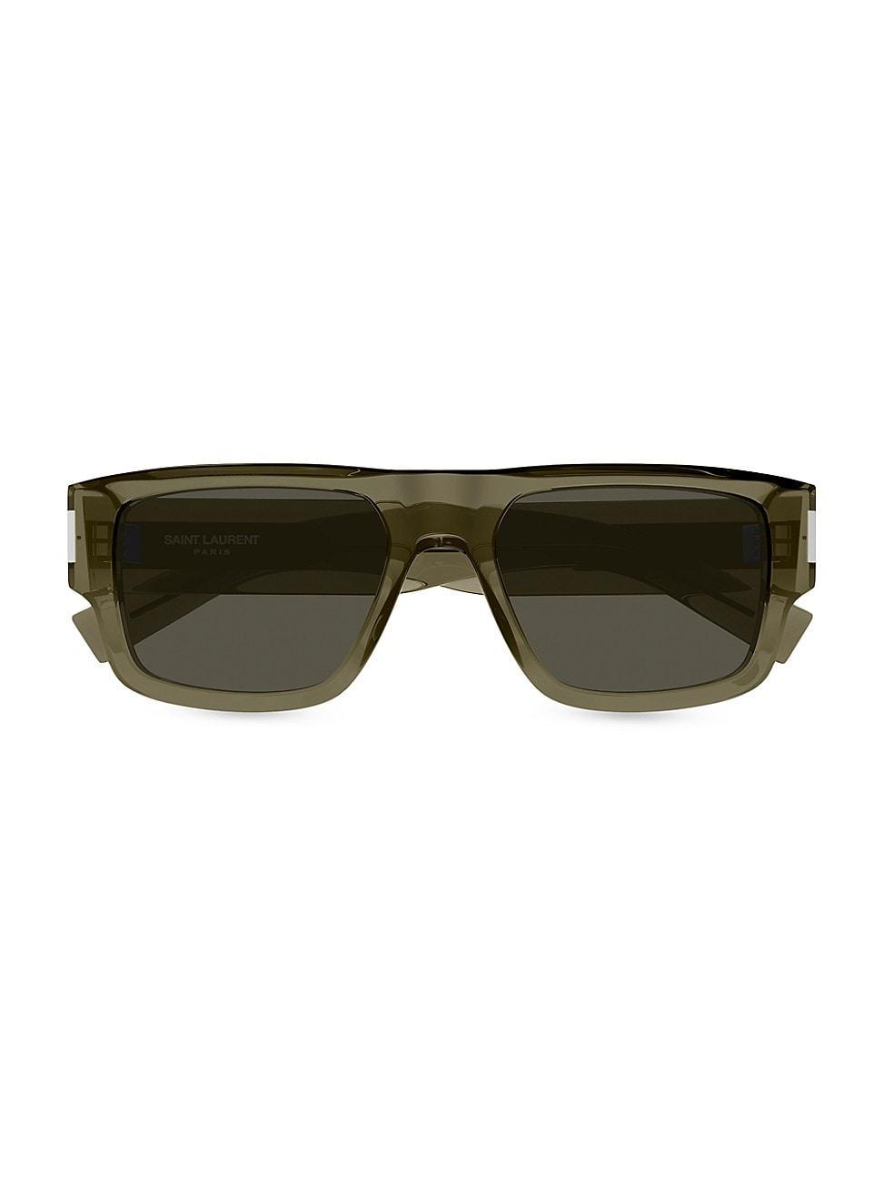 Mens SL 659 Acetate Rectangle Sunglasses Product Image