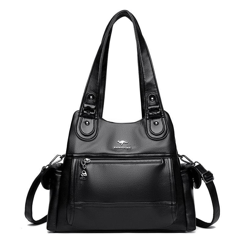 Faux Leather Tote Bag Product Image