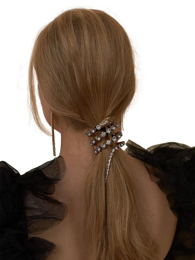 Womens Serpent Crystal Pony Cuff Product Image