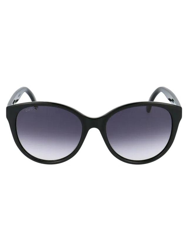 Eyewear Round Frame Sunglasses In 001 Black Black Grey Product Image