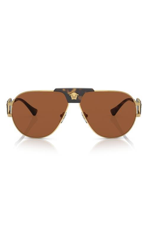 Versace 63mm Oversize Pilot Sunglasses Product Image