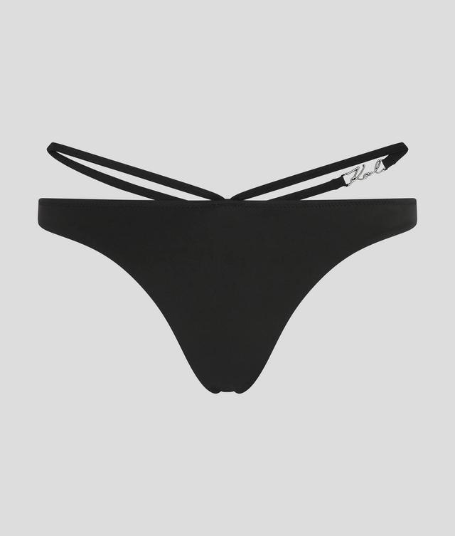 KARL SIGNATURE V-SHAPED BIKINI BOTTOMS Product Image