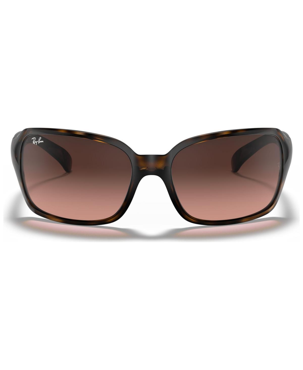 Ray-Ban Womens 0RB4068 60mm Havana Square Wrap Sunglasses Product Image