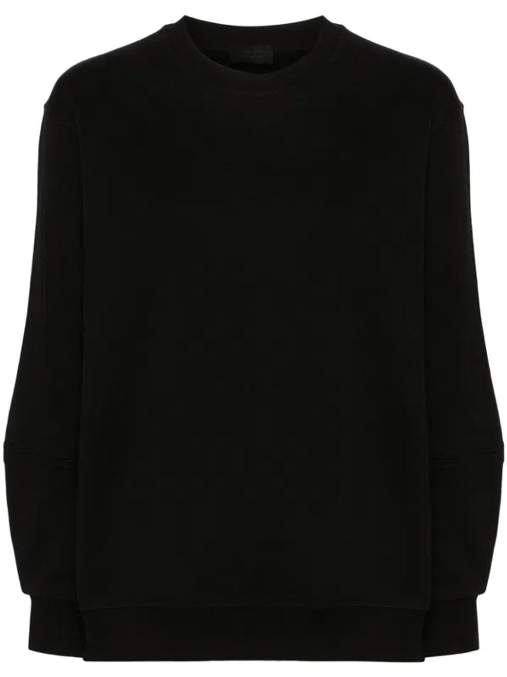 MONCLER Embossed-logo Cotton Sweatshirt In Black Product Image