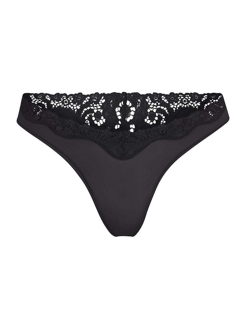 Womens Fits Everybody Lace Dip Thong Product Image