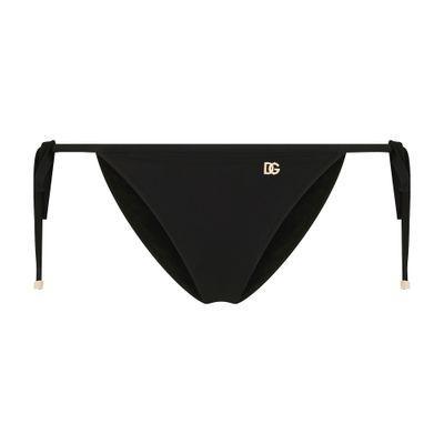 String Bikini Bottoms In Black Product Image