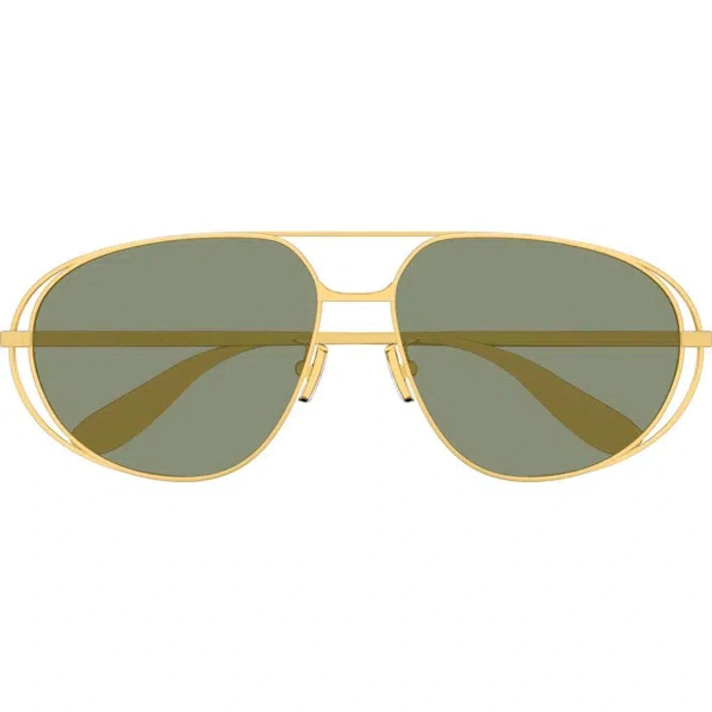 61mm Pilot Sunglasses In Gold Product Image