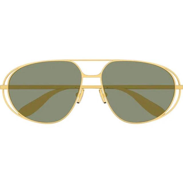 61mm Pilot Sunglasses In Gold Product Image