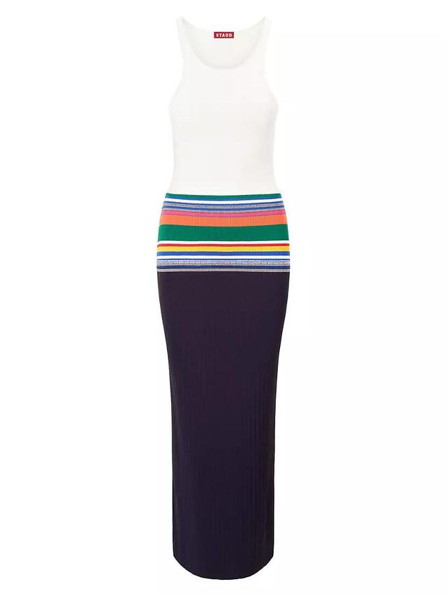 Hibiscus Ribbed Striped Midi-Dress Product Image