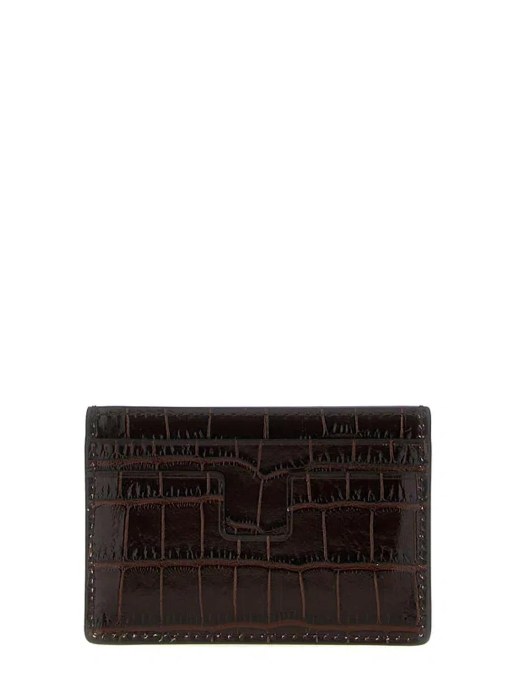 Croc Print Card Holder Product Image