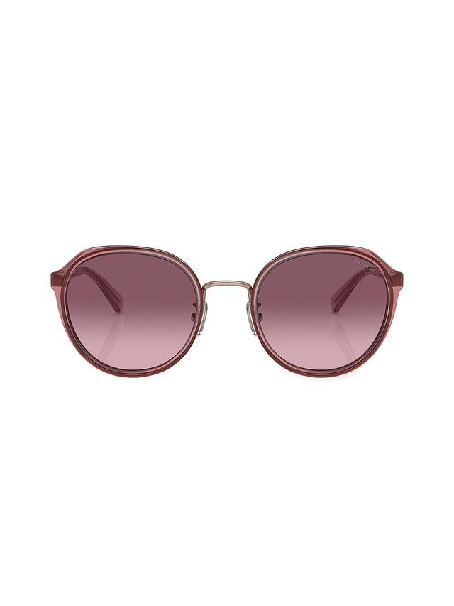 Womens 52MM Round Sunglasses Product Image