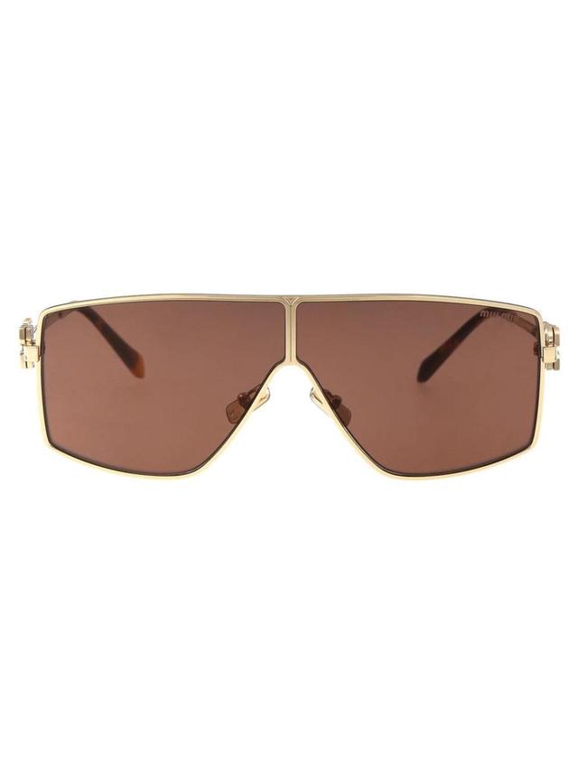 MIU MIU Sunglasses In Zvn70d Pale Gold Product Image