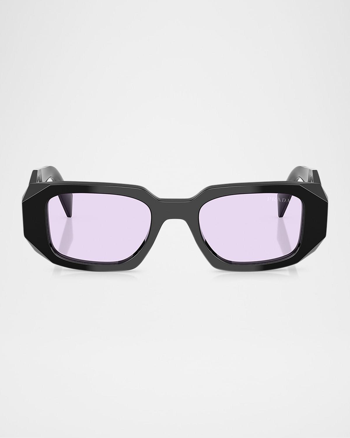 Geometric Rectangle Acetate Sunglasses Product Image