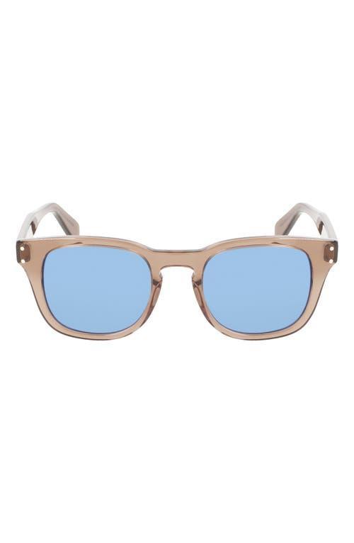 FERRAGAMO 49mm Small Rectangular Sunglasses Product Image