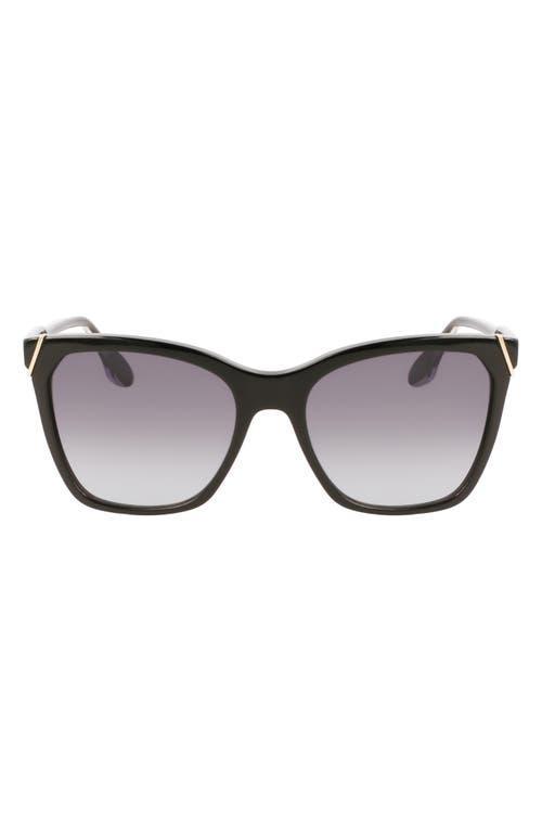 Victoria Beckham Guilloch 56mm Gradient Rectangular Sunglasses Product Image