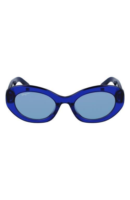 FERRAGAMO 53mm Oval Sunglasses Product Image