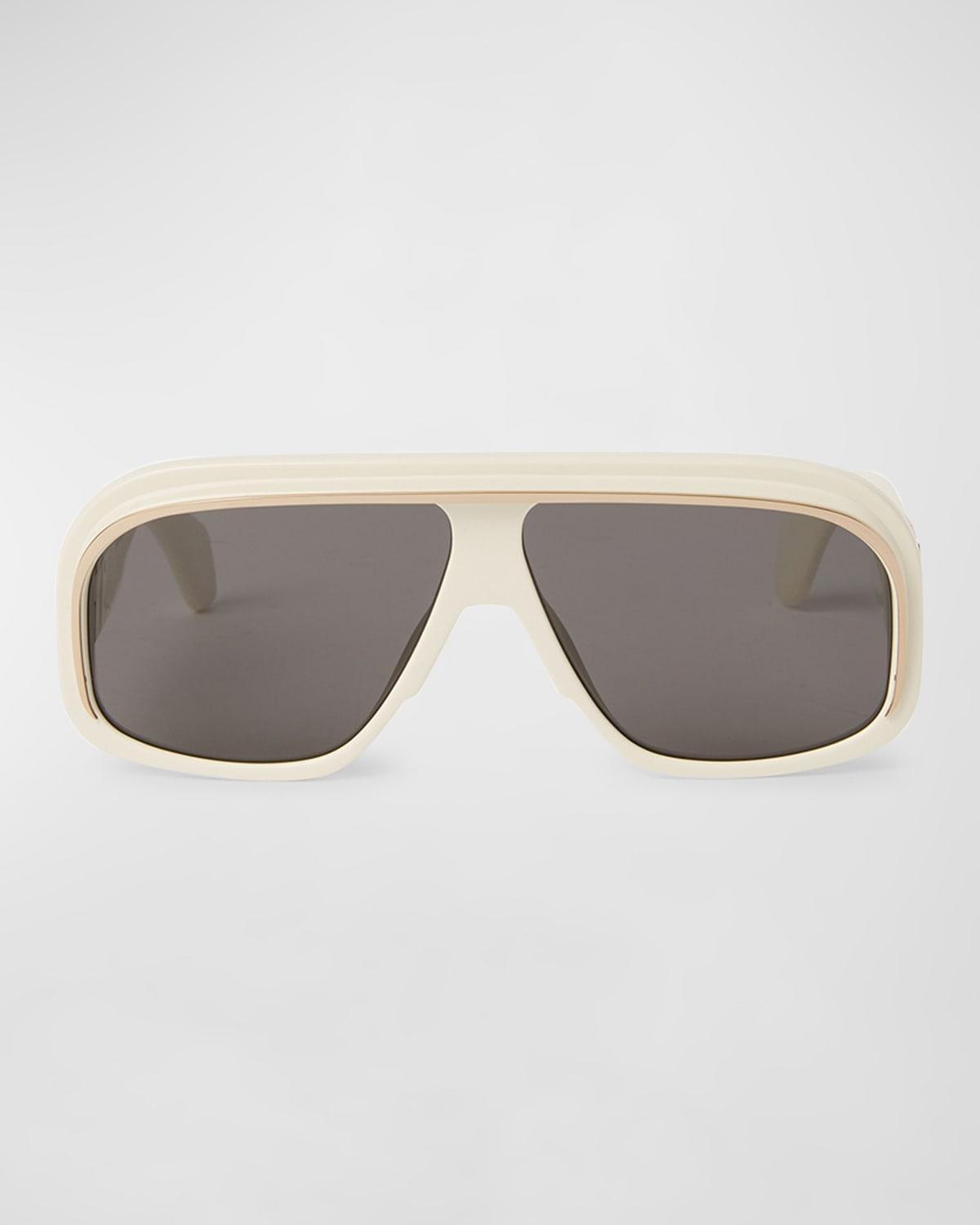 Mens Reedley Acetate and Metal Shield Sunglasses Product Image