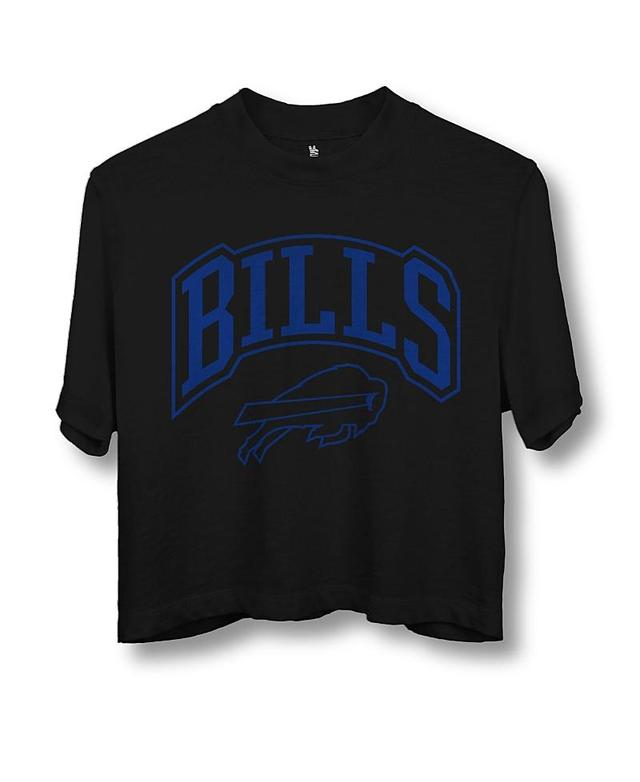 Junk Food Clothing Womens Nfl Buffalo Bills Blitz Mock Neck Crop Tee Product Image