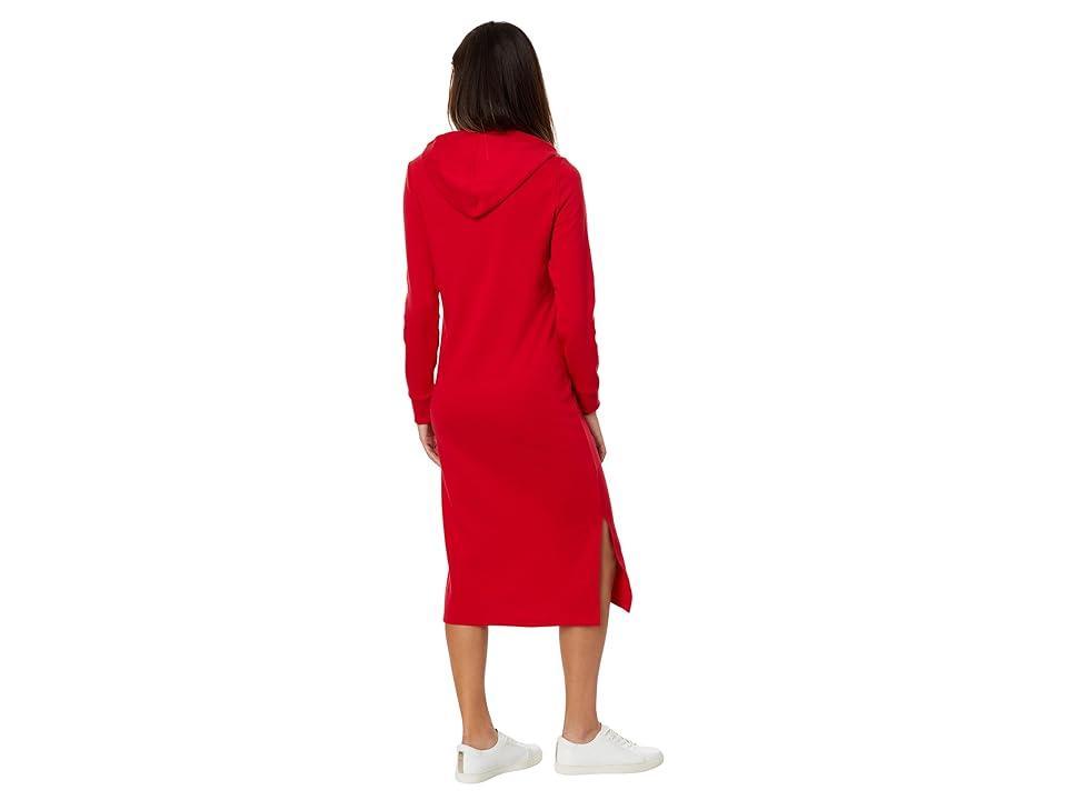 Tommy Hilfiger Embellished Sweatshirt Midi Dress (Scarlet) Women's Clothing Product Image