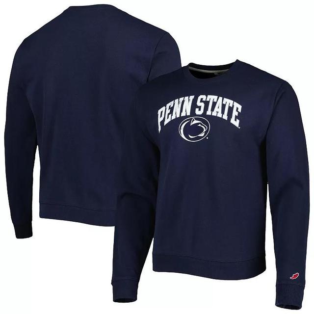 Mens League Collegiate Wear Penn State Nittany Lions 1965 Arch Essential Fleece Crewneck Pullover Sweatshirt Blue Product Image