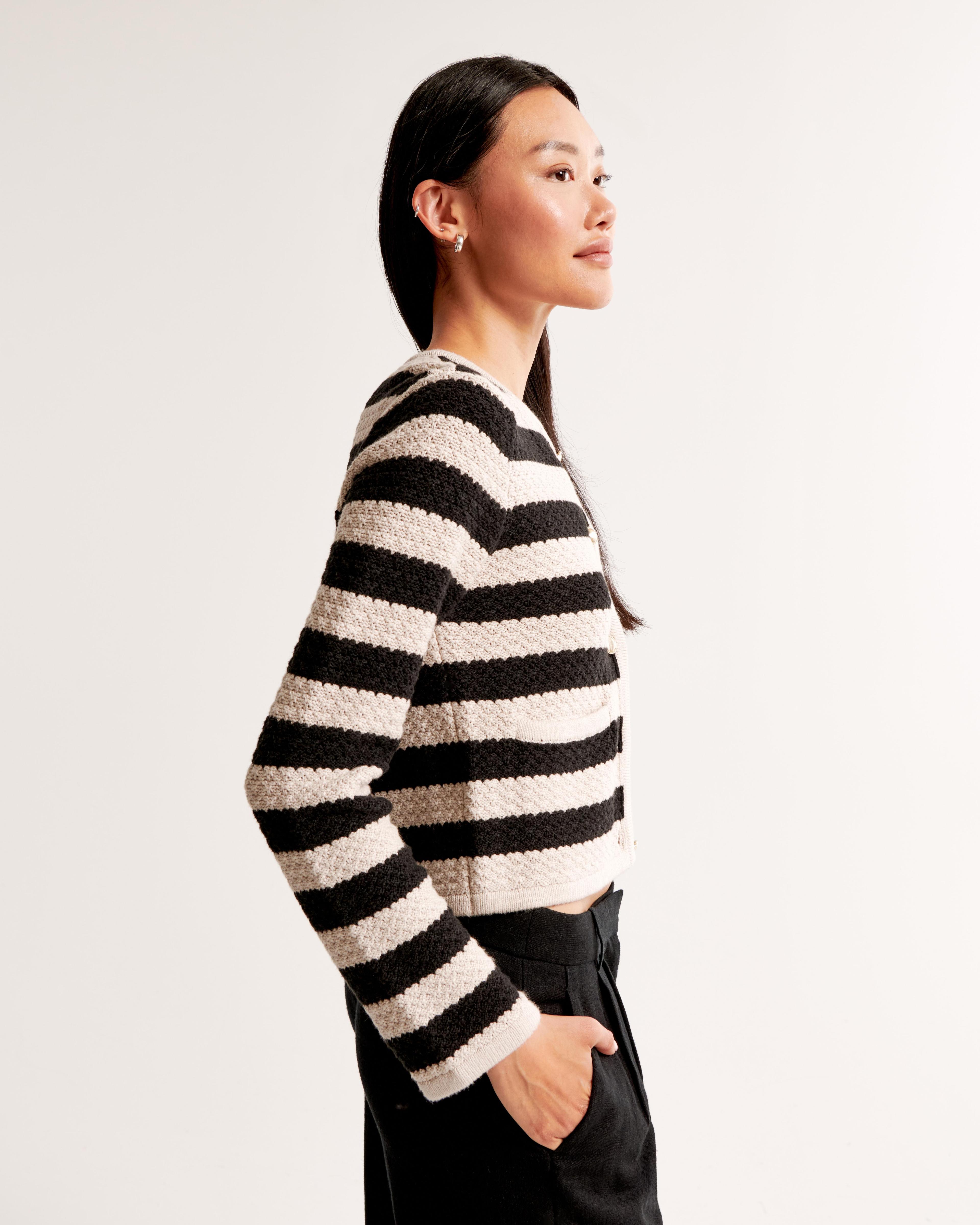 Textural Crew Sweater Jacket Product Image