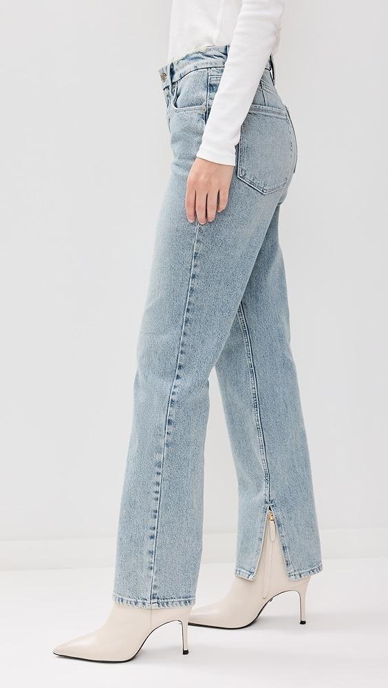 Good American Good Icon Inseam Slit Jeans | Shopbop Product Image