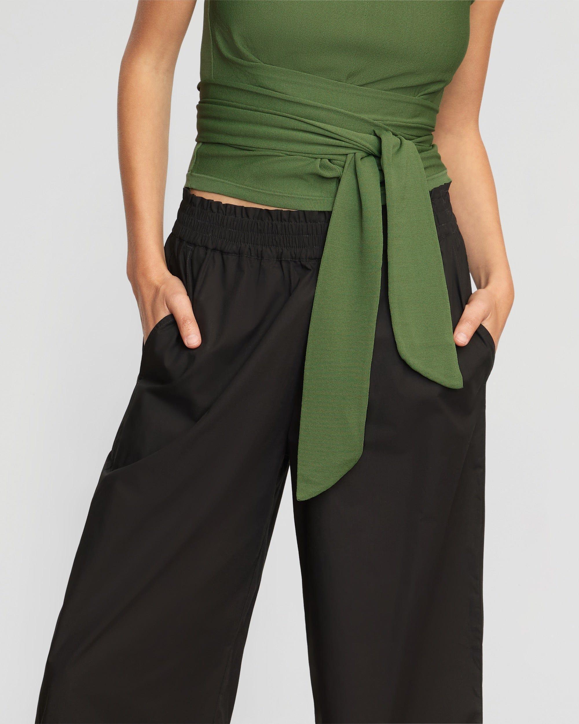 Paula Smocked-Waist Wide Leg Pant Product Image