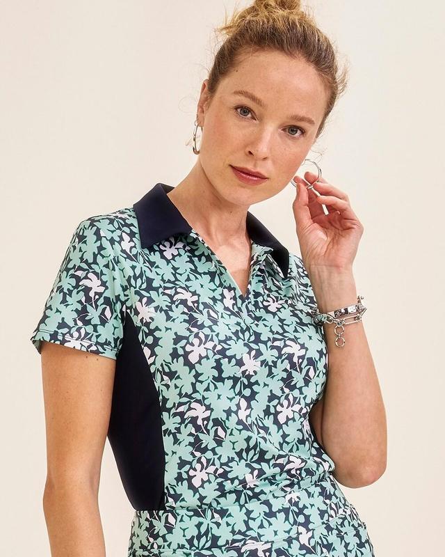 Women's Foliage Golf Top Product Image