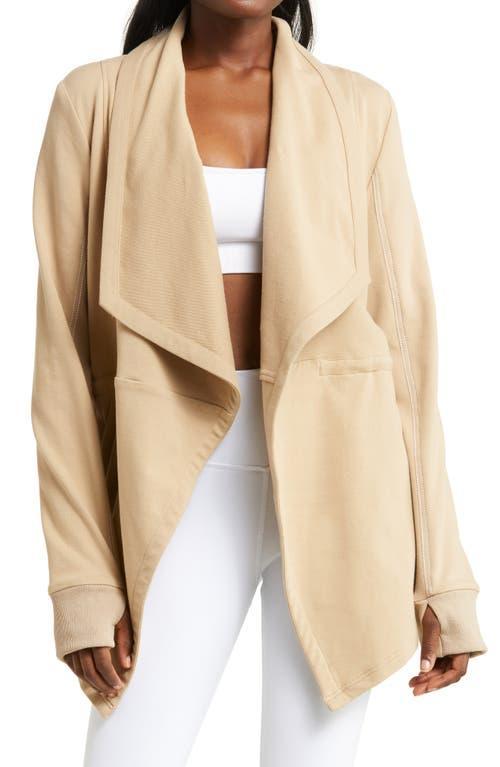 Blanc Noir Yolo Drape Front Jacket Product Image