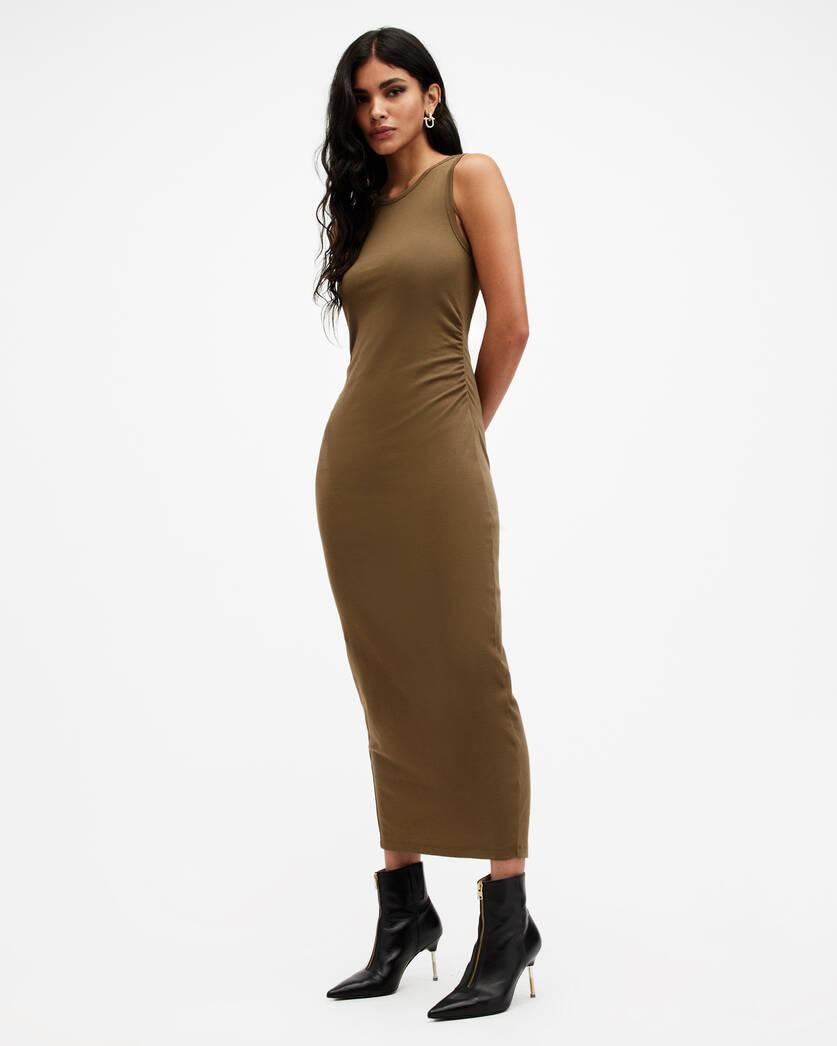 Katarina Boat Neck Slim Fit Maxi Dress Product Image