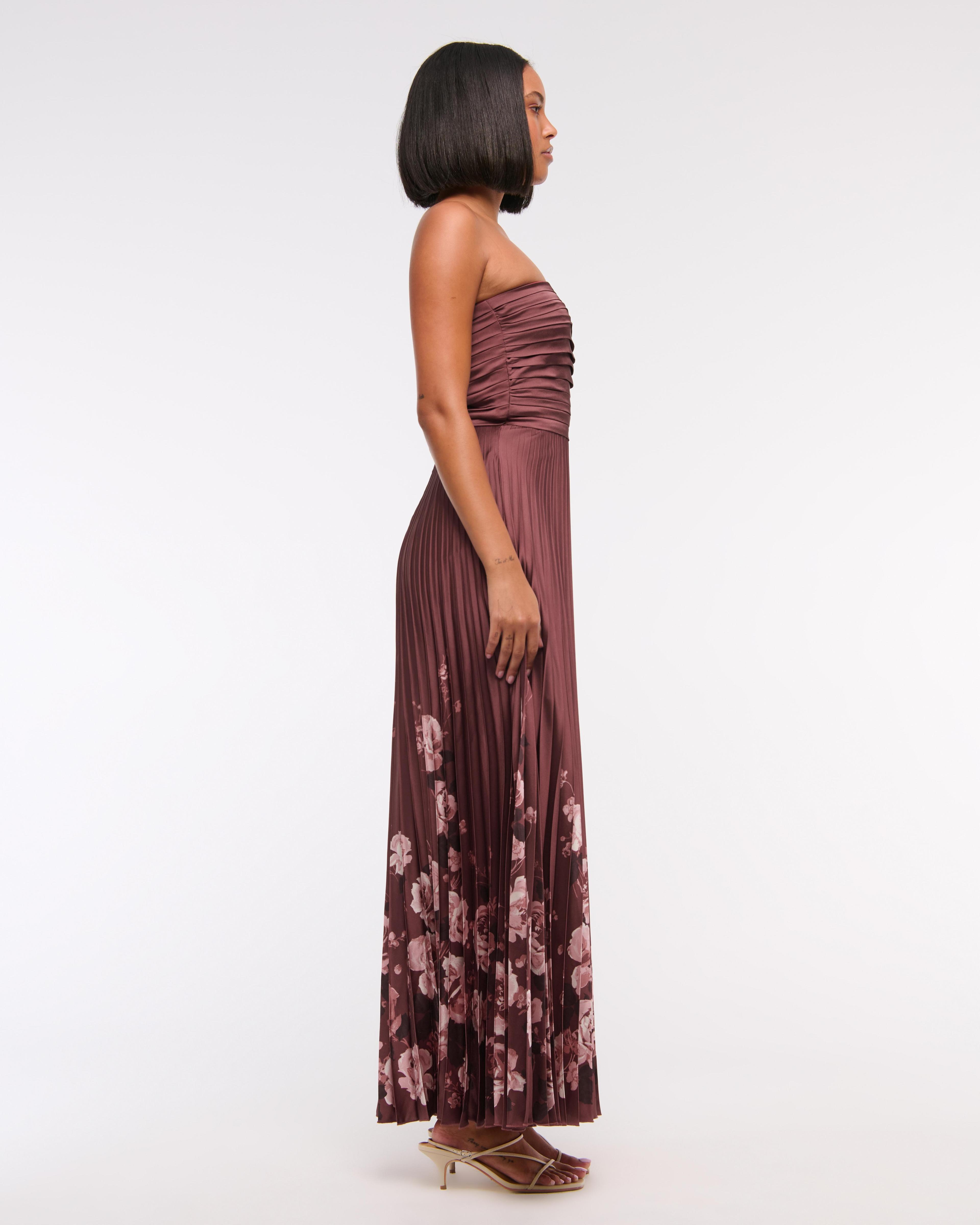 The A&F Giselle Strapless Drama Maxi Dress Product Image