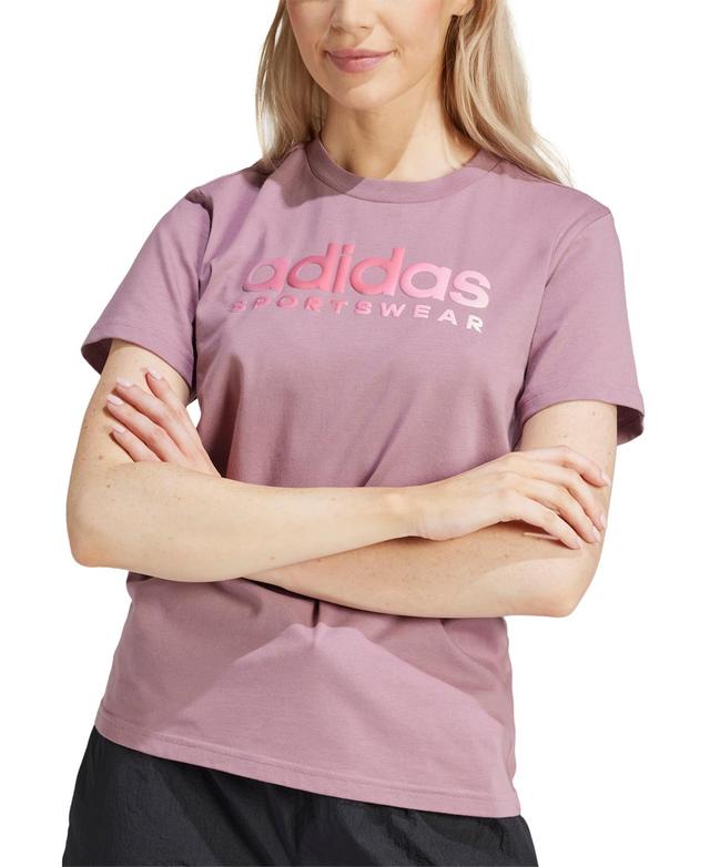 adidas Womens The Soft Side Linear Logo T-Shirt Product Image