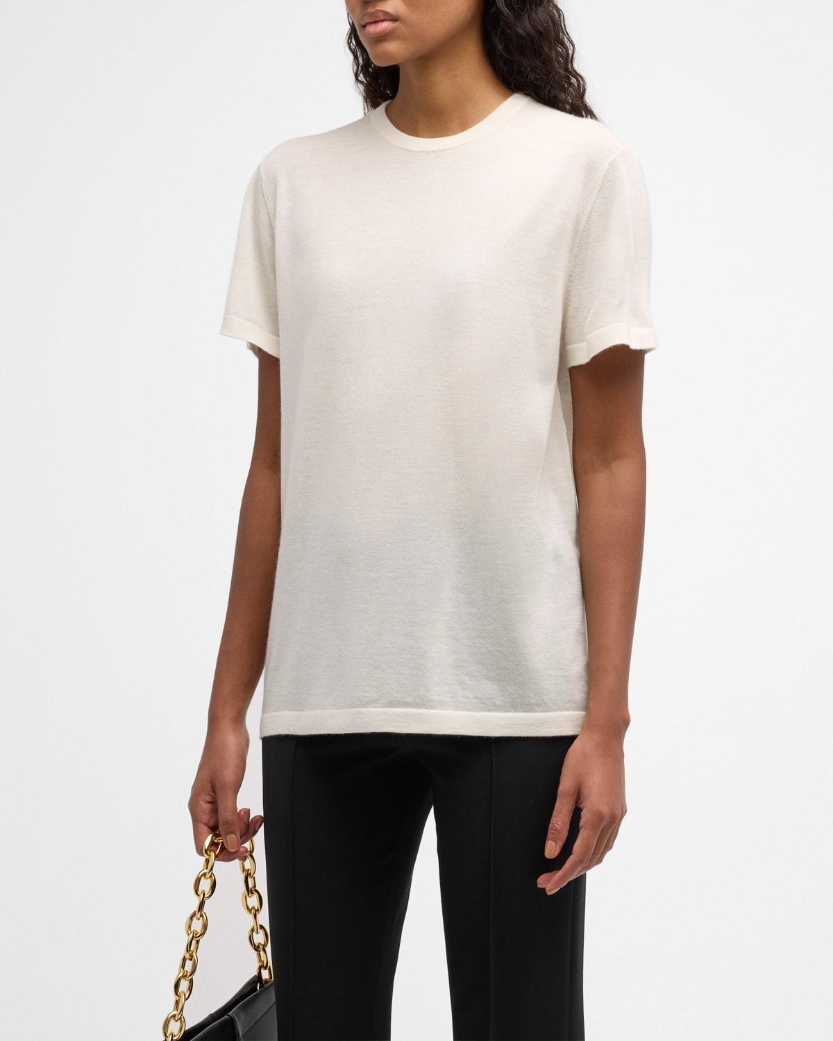 Cashmere Short-Sleeve T-Shirt Product Image