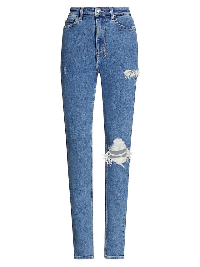 Womens Paradise Lost Hi N Wasted Distressed Skinny Jeans Product Image