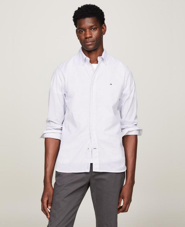 Tommy Hilfiger Mens Poplin Long Sleeve Button-Down Shirt Product Image