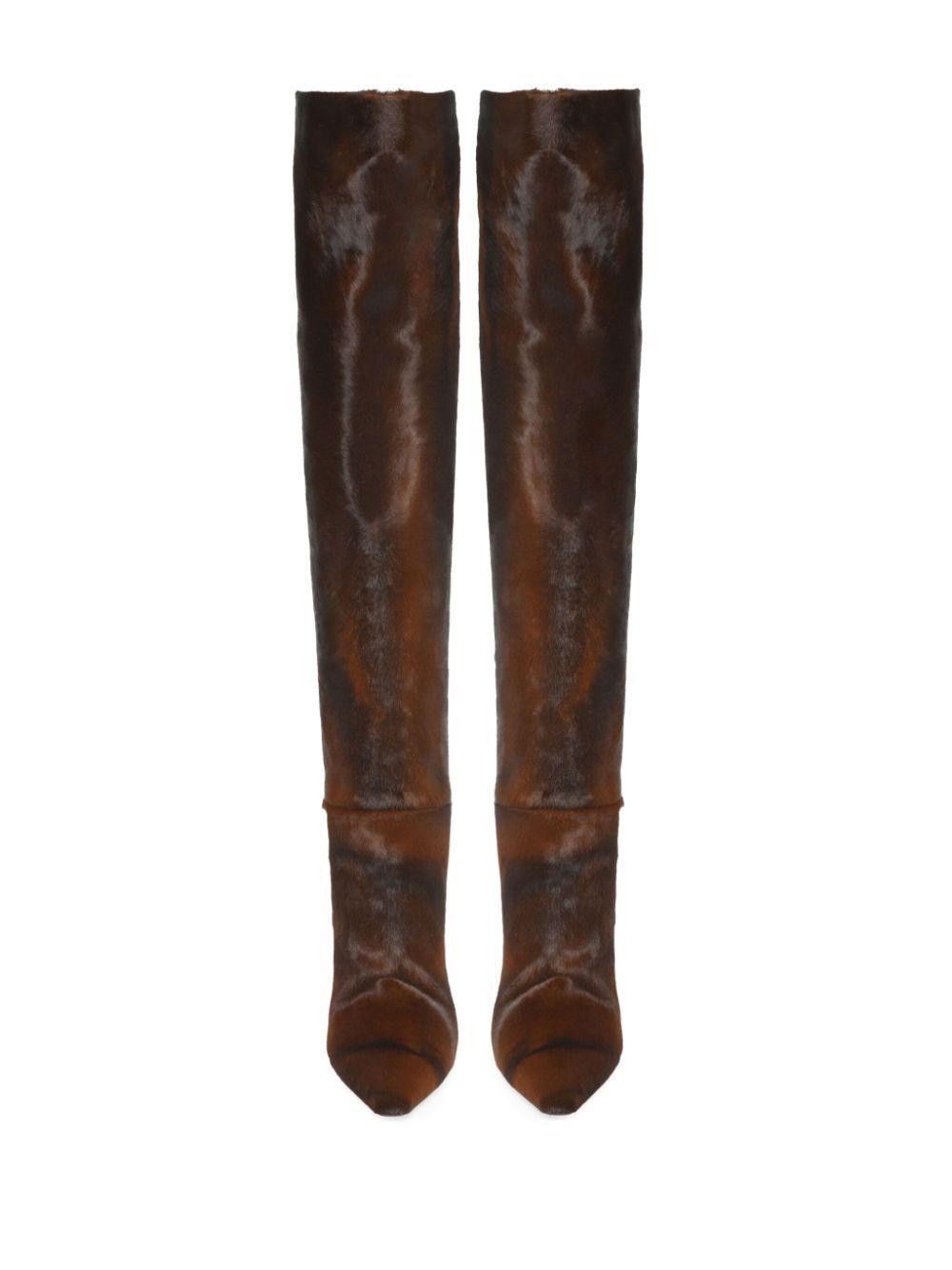 100mm leather boots Product Image