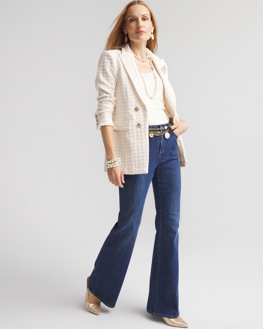 Textured Ponte Blazer Product Image