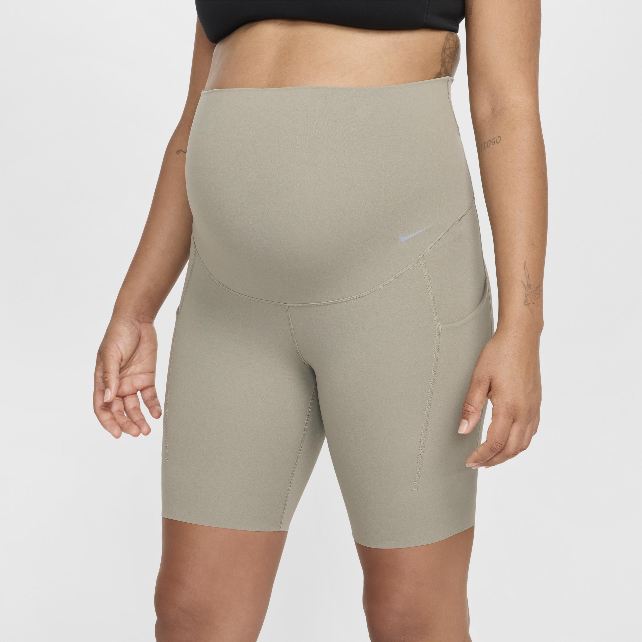 Nike Women's Zenvy (M) Gentle-Support High-Waisted 8" Biker Shorts with Pockets (Maternity) Product Image