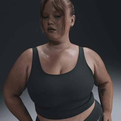 Nike Zenvy Rib Women's Light-Support Non-Padded Longline Sports Bra (Plus Size) Product Image