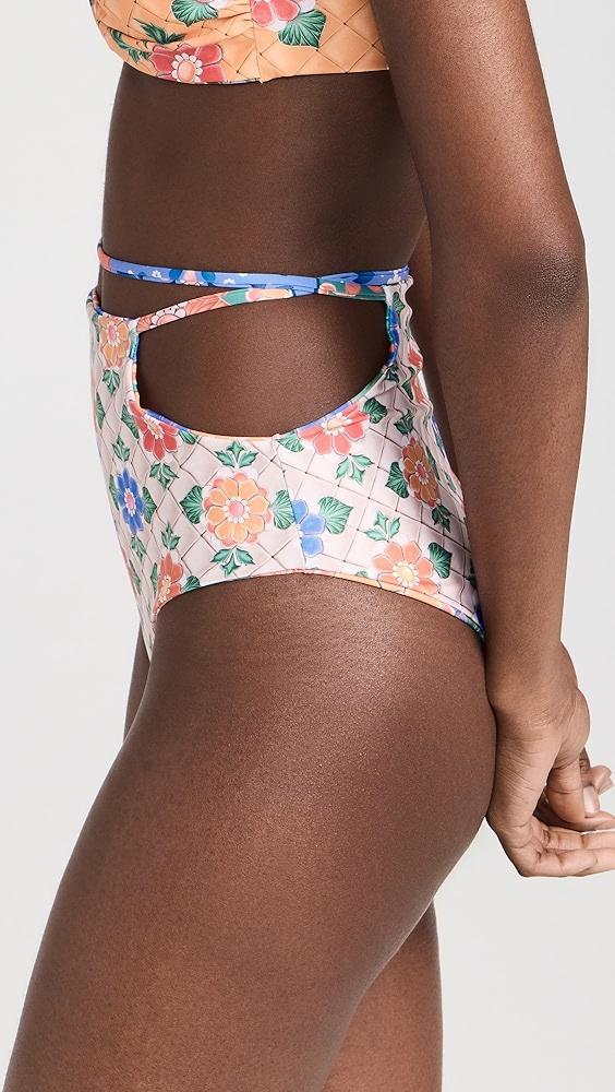 Agua Bendita Glenda Tile Bikini Bottoms | Shopbop Product Image