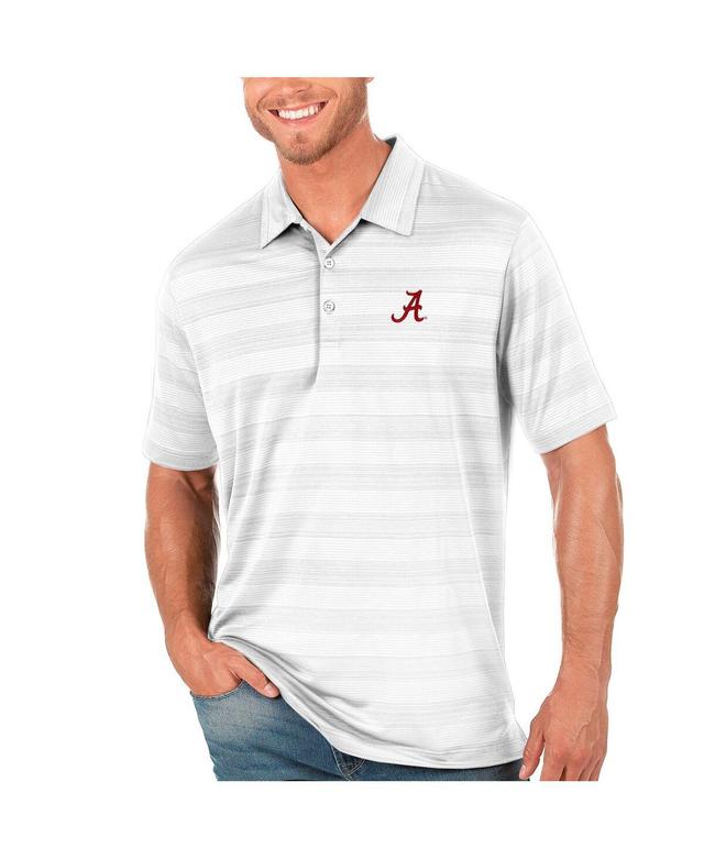 Antigua Mens White Alabama Crimson Tide Compass Polo Product Image