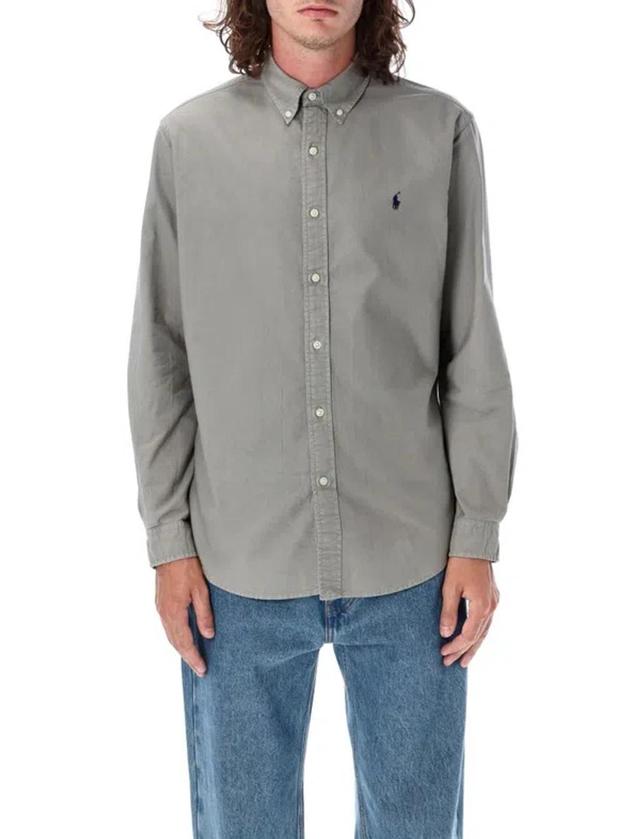 Long-sleeve Shirt In Grey Product Image