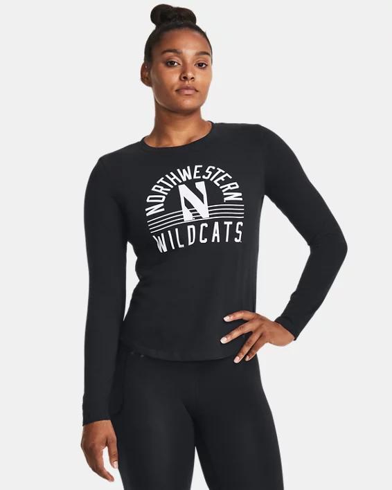 Women's UA Performance Cotton Collegiate Long Sleeve Product Image