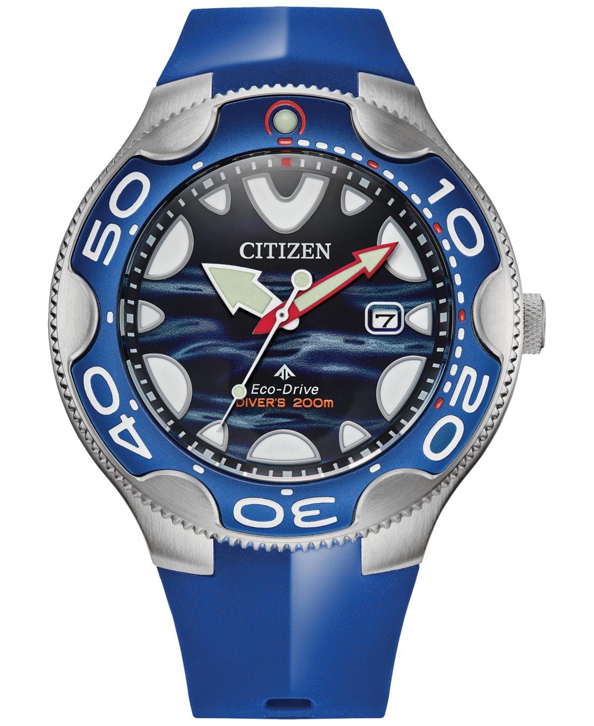 Citizen Eco-Drive Mens Promaster Orca Light Blue Strap Watch 46mm Product Image