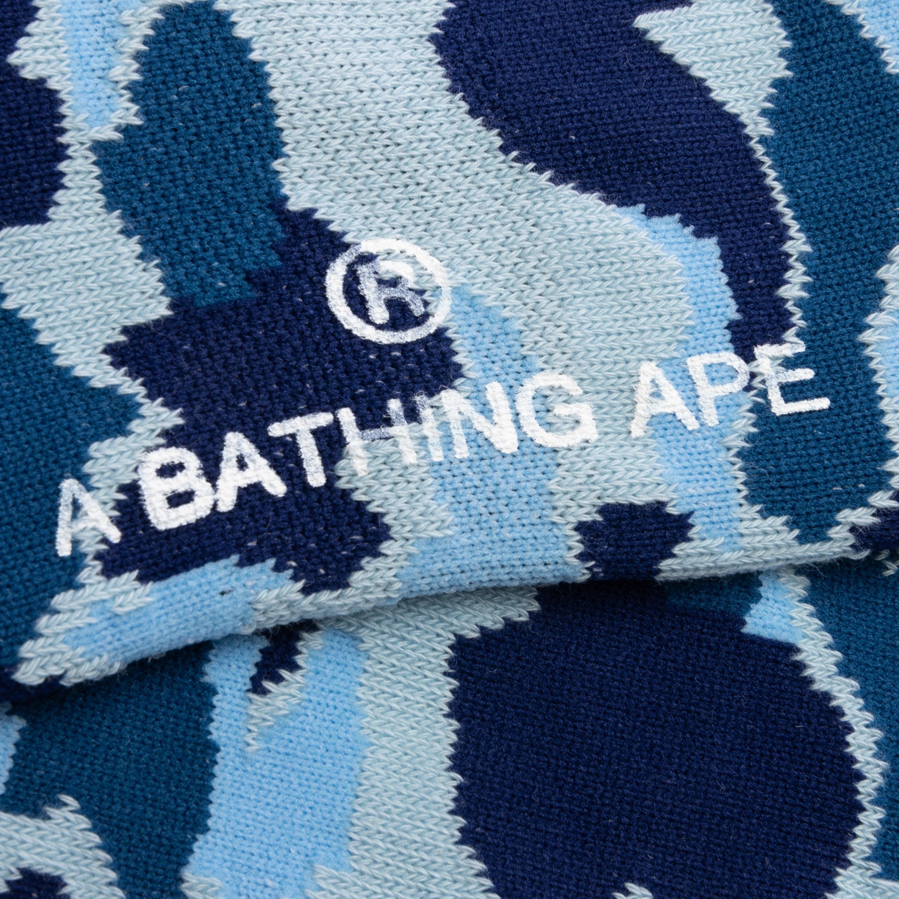 Abc Camo Jacquard Socks - Blue Male Product Image