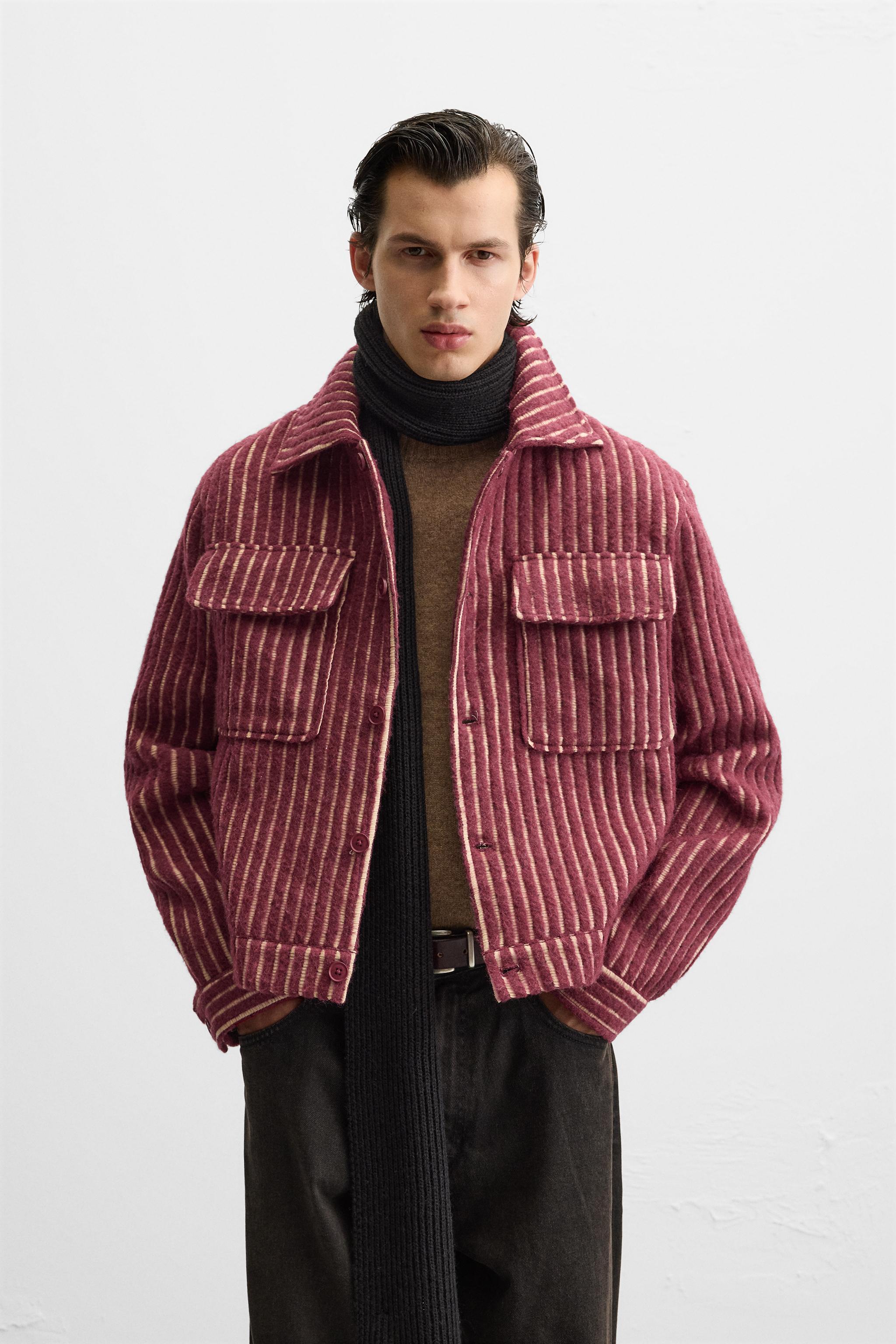 STRIPED JACQUARD JACKET Product Image