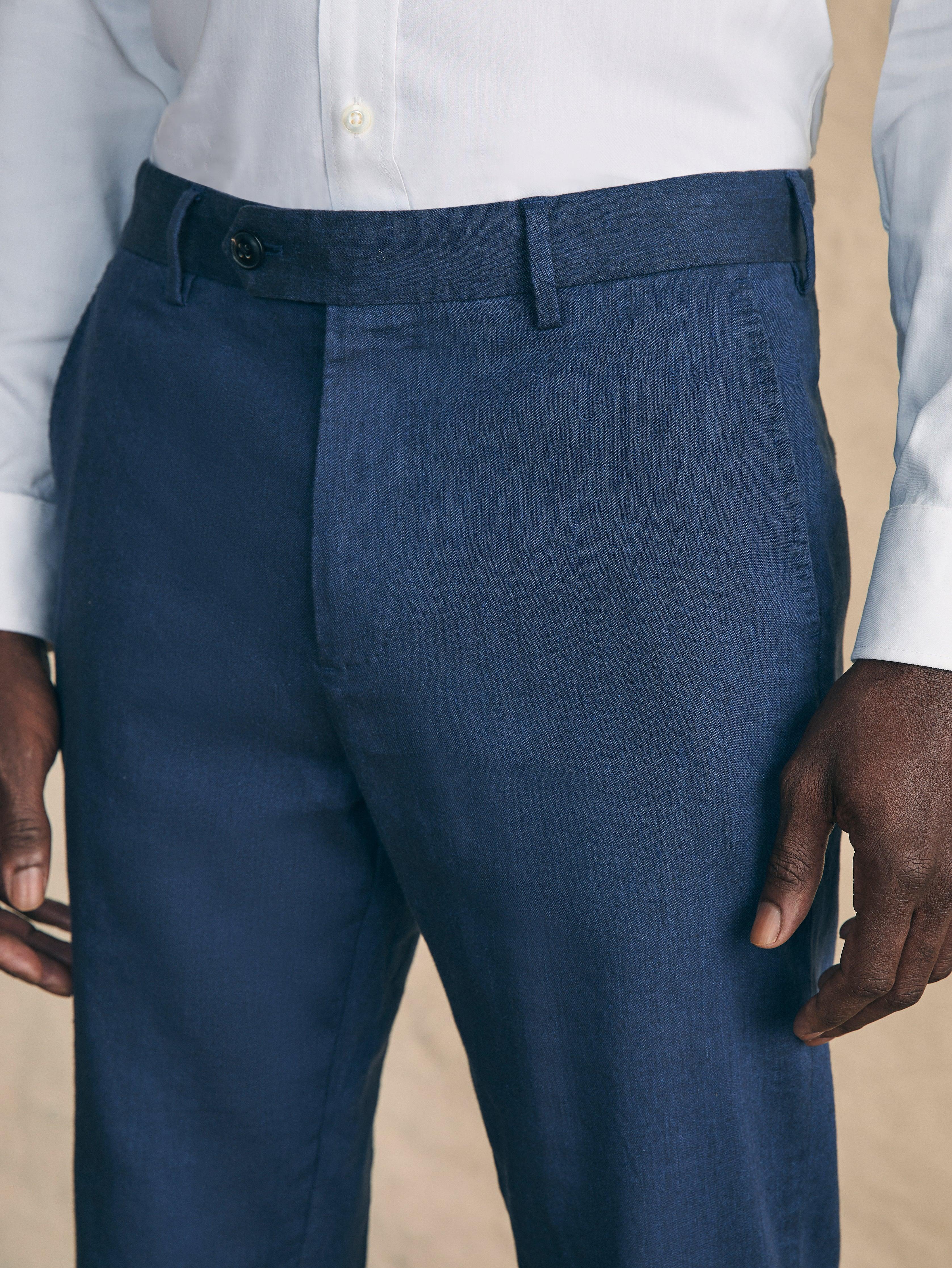 Movement™ Flex Linen Trouser - Deep Sea Navy Male Product Image