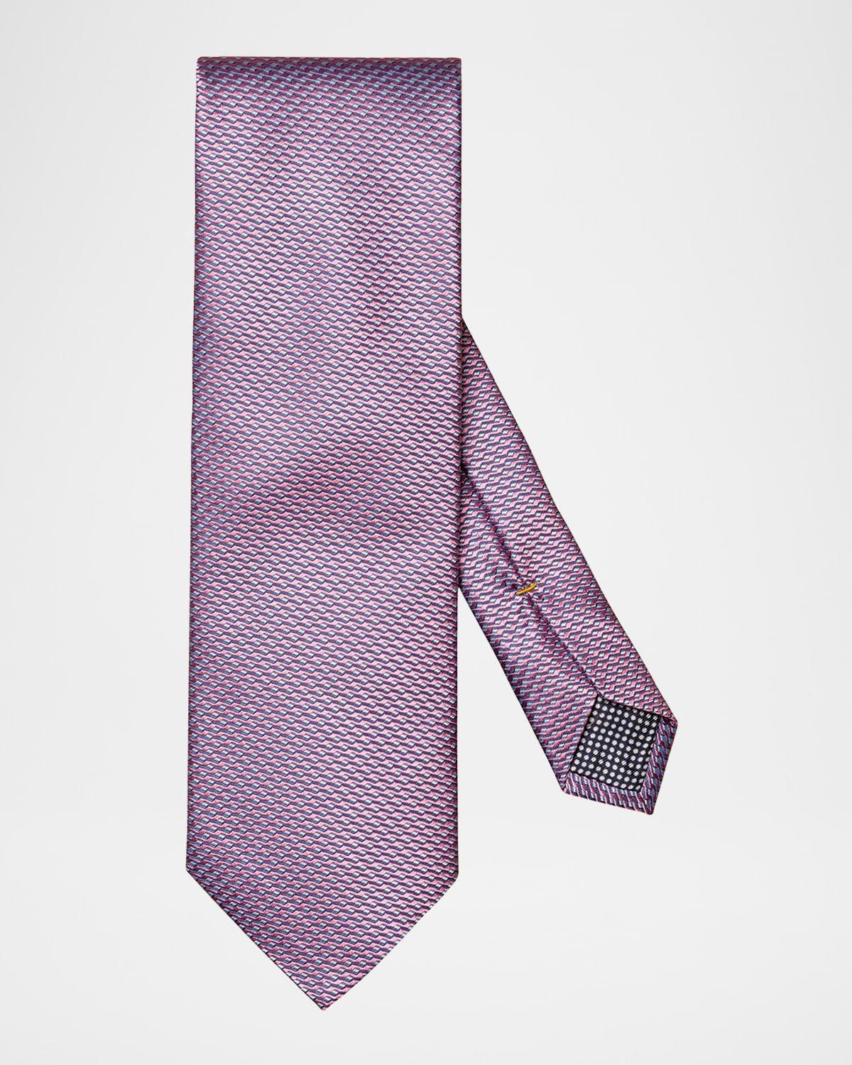 Mens Geometric Silk Tie Product Image